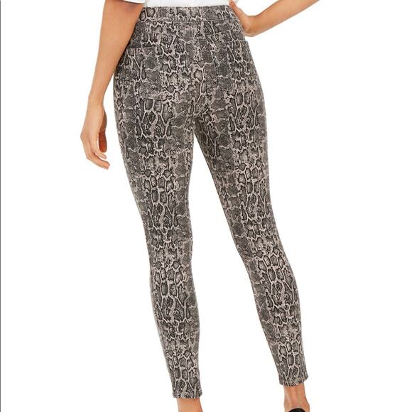 NEW SPANX Taupe Snakeskin Tummy Control Leggings Womens Size XS - Picture 3 of 7